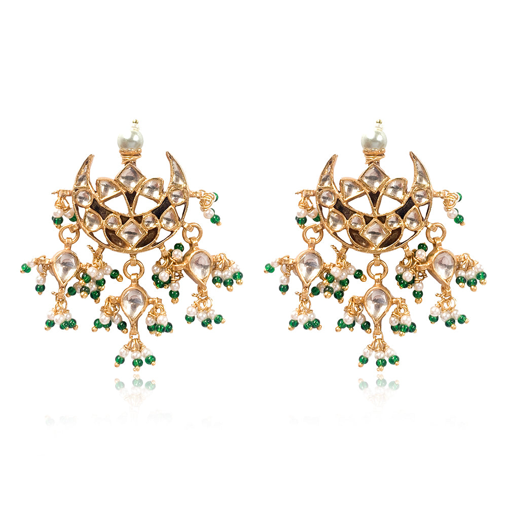 Silver Moon Chand Bali  Earrings