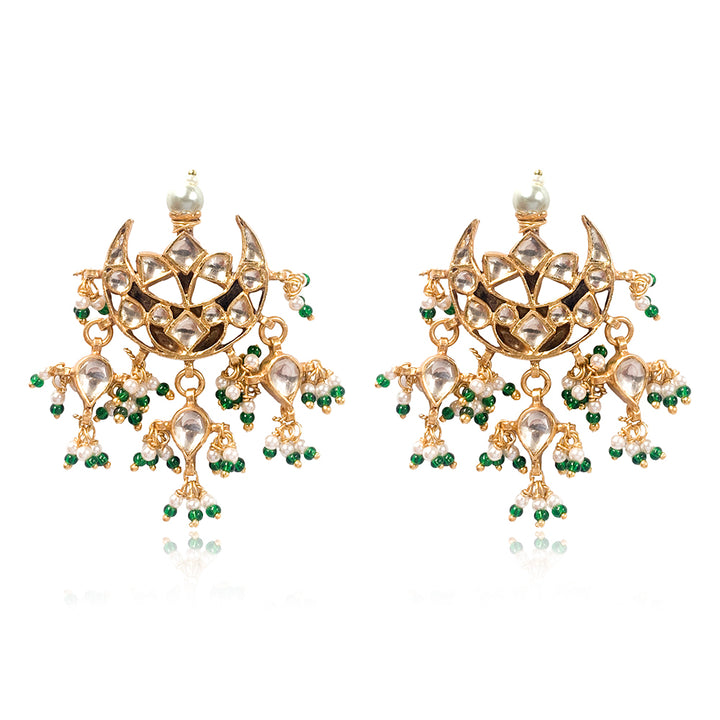 Silver Moon Chand Bali  Earrings