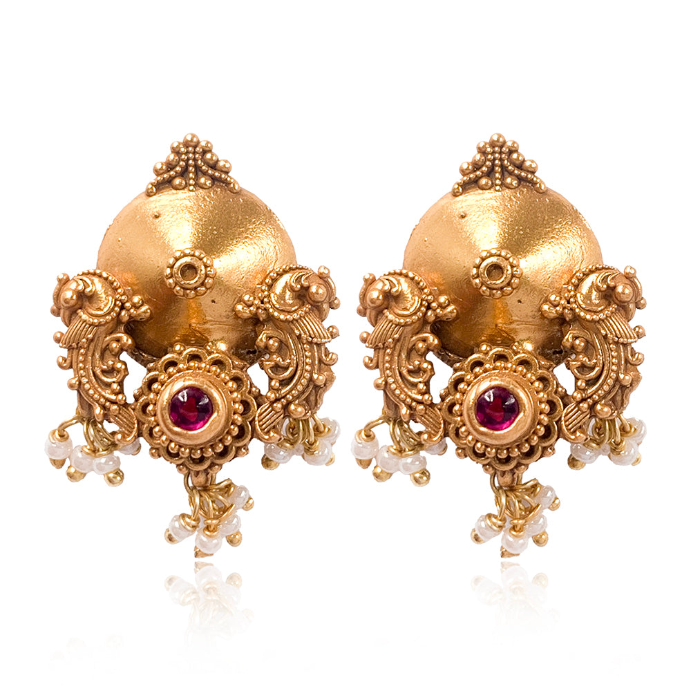 Silver 925 Peacock Earrings