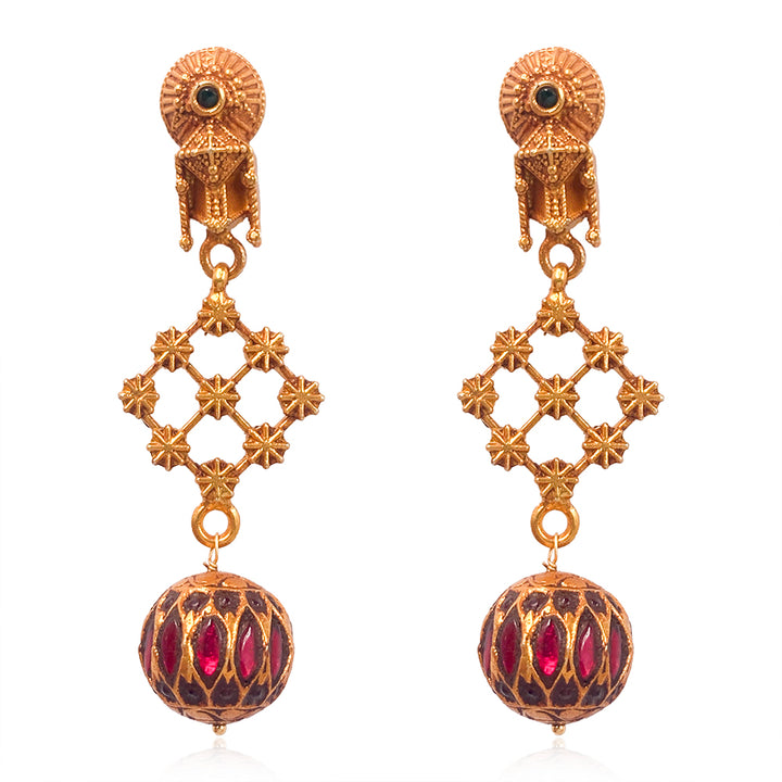 Silver Sun Drop Earrings