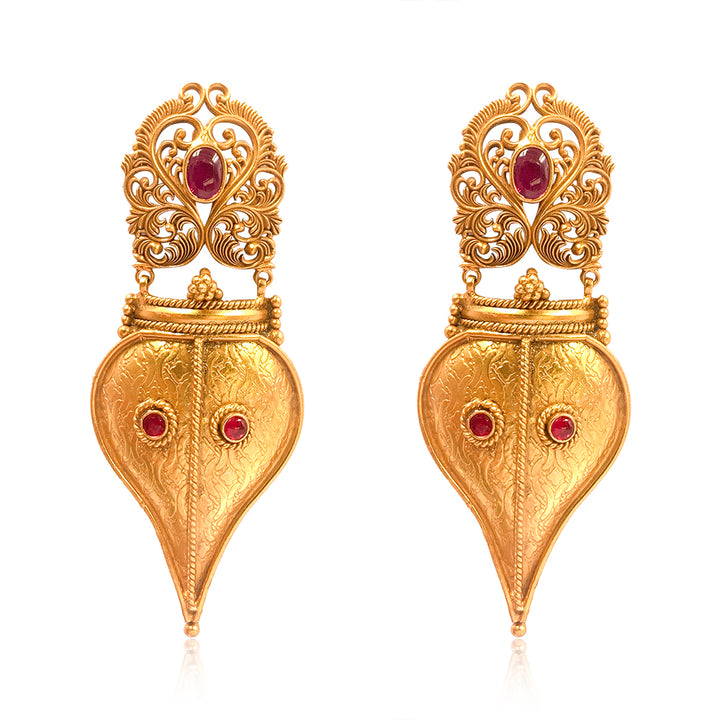 Silver 925 Vishnu Shankha Earrings