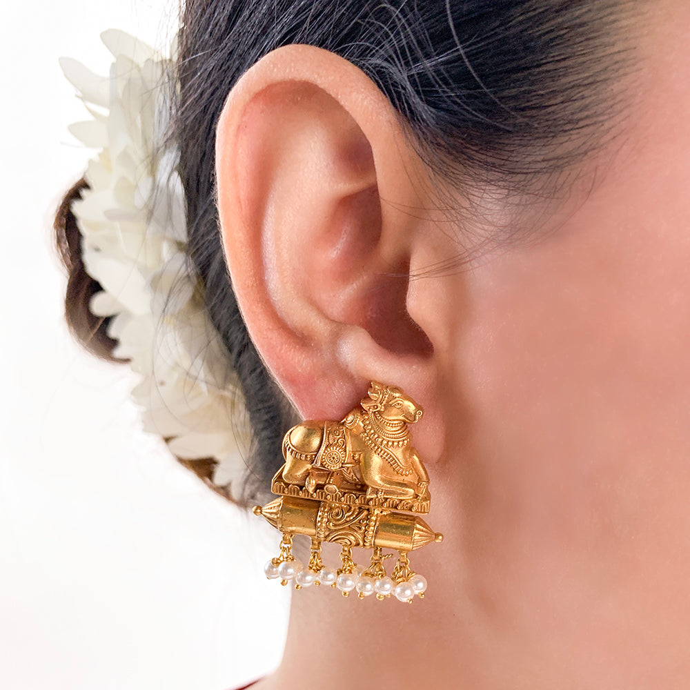 Gold Plated Silver Earrings