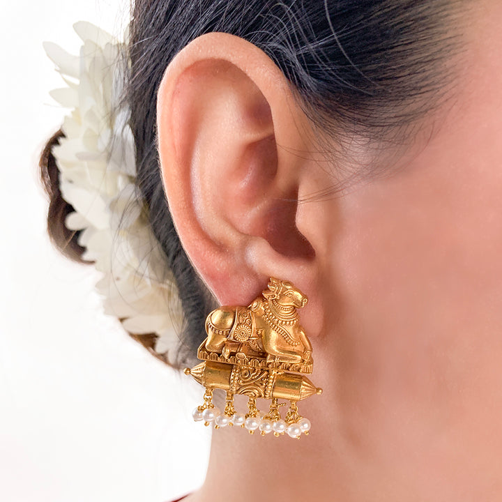 Gold Plated Silver Earrings