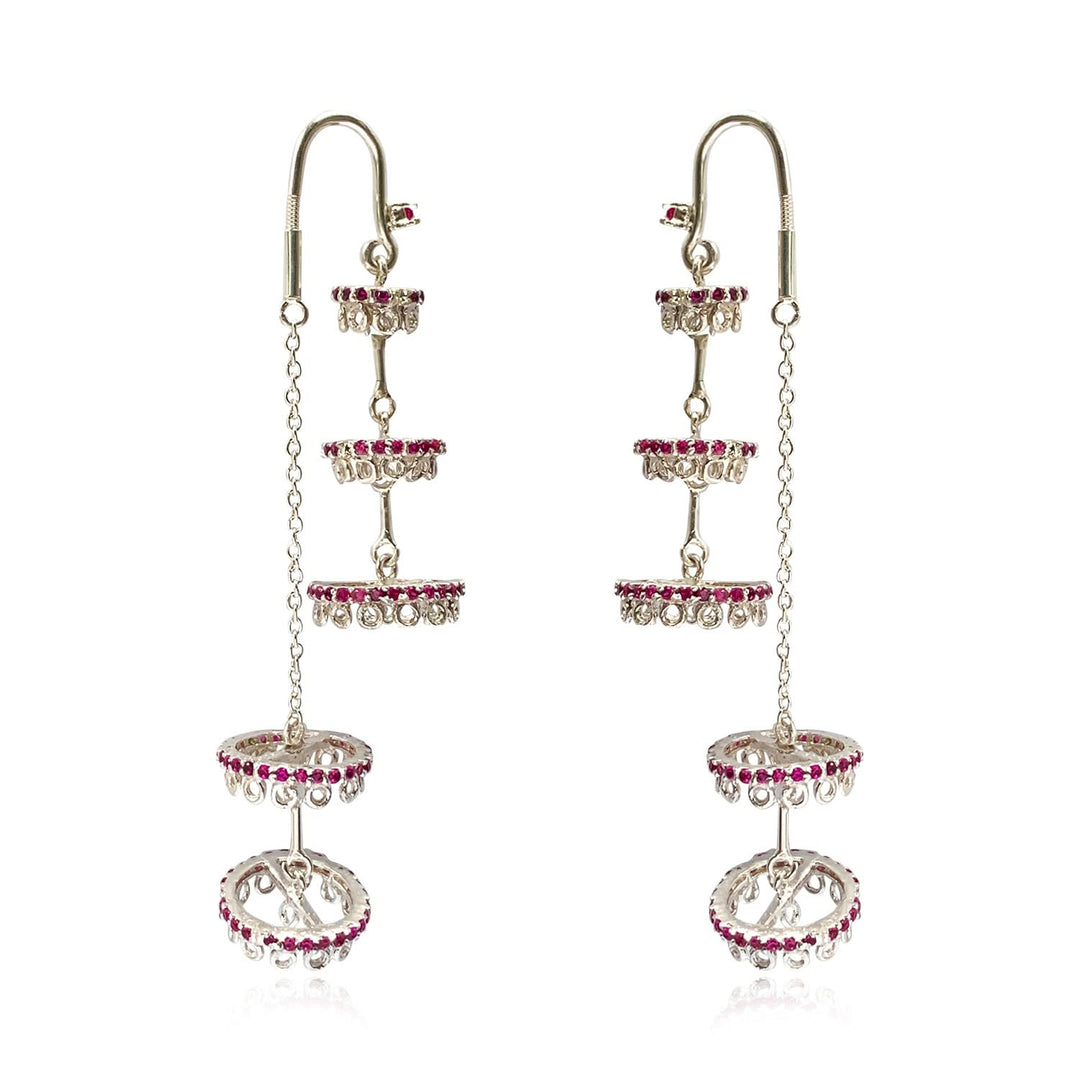 Silver 925 Chandelier Sui Dhaga Earrings