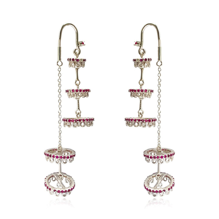 Silver 925 Chandelier Sui Dhaga Earrings