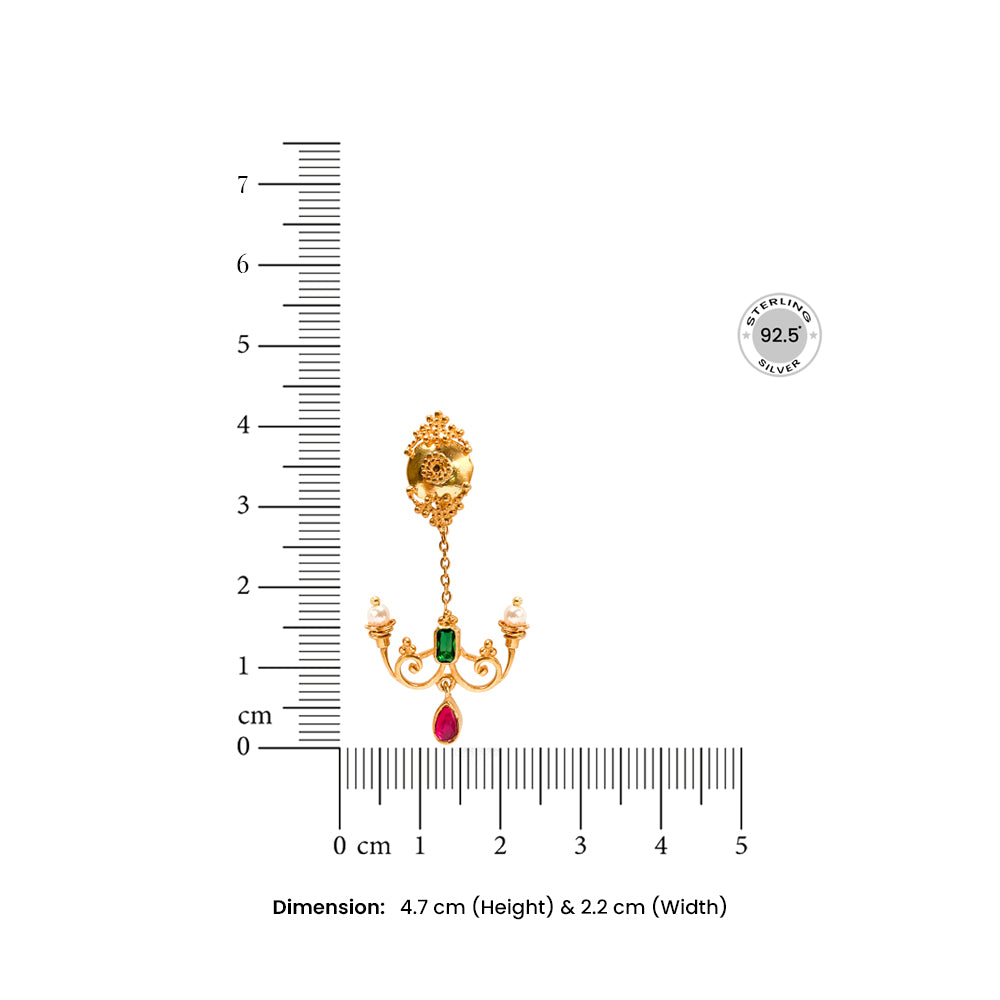 Silver 925 Vatican Chandelier Earrings