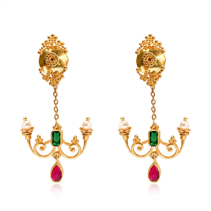 Silver 925 Vatican Chandelier Earrings