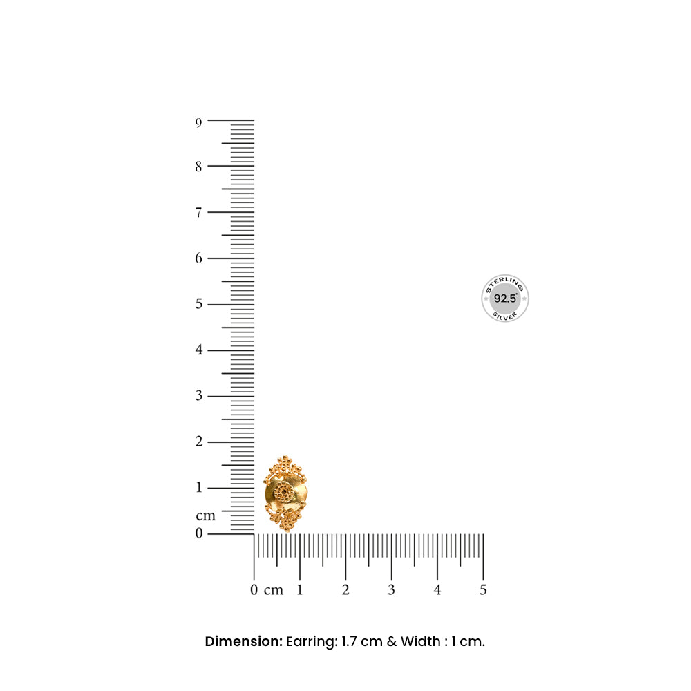 Silver Devi Kalasam Stud Earrings