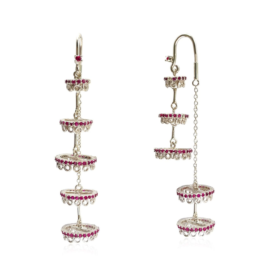 Silver 925 Chandelier Sui Dhaga Earrings