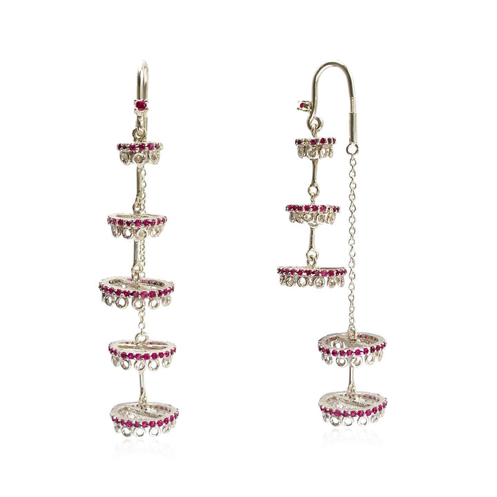 Silver 925 Chandelier Sui Dhaga Earrings