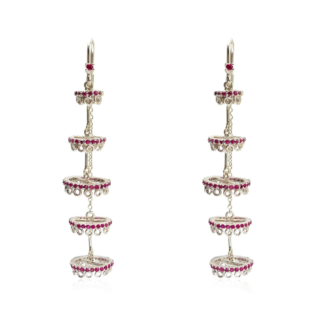 Silver 925 Chandelier Sui Dhaga Earrings