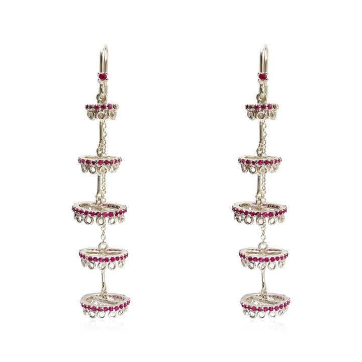 Silver 925 Chandelier Sui Dhaga Earrings