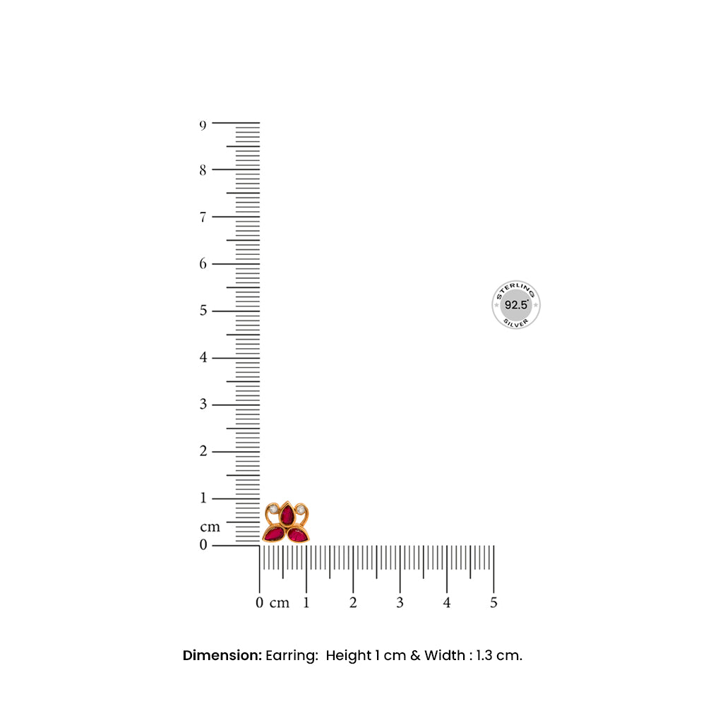 Silver Floral Chandelier Earrings