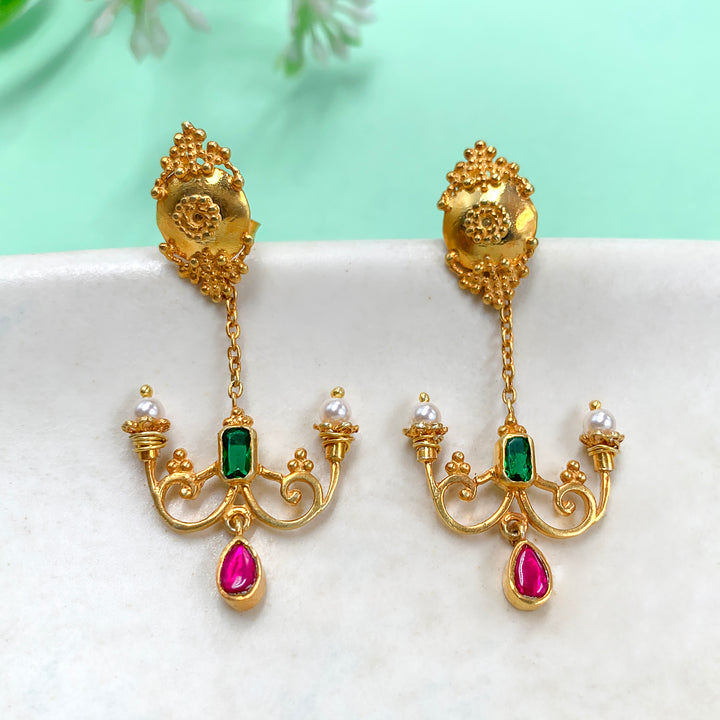 Silver 925 Vatican Chandelier Earrings