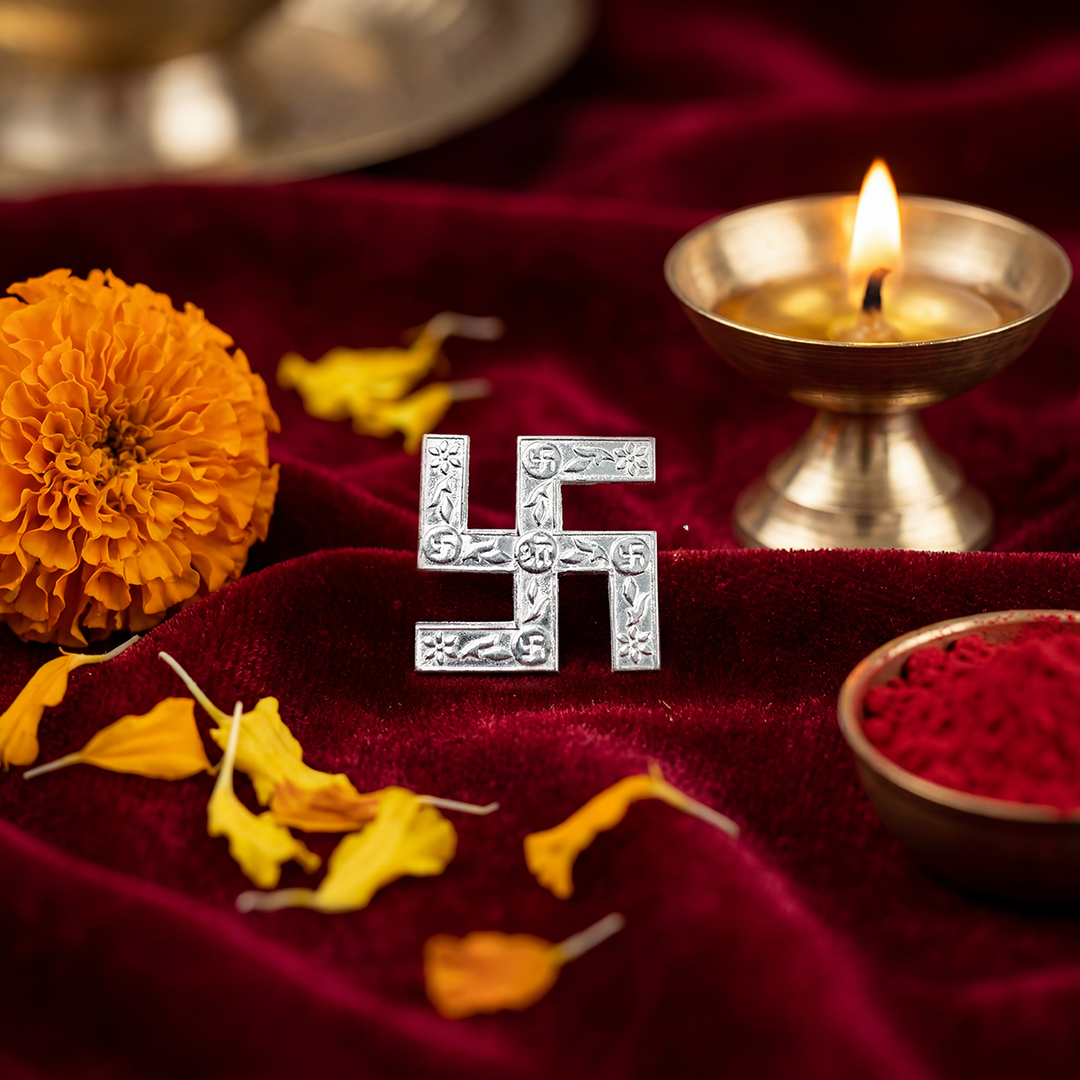 Silver Swastik Harmony Keepsake(small)