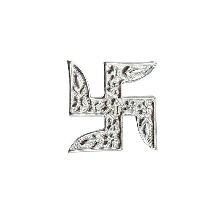 Silver swastika keepsake( medium )