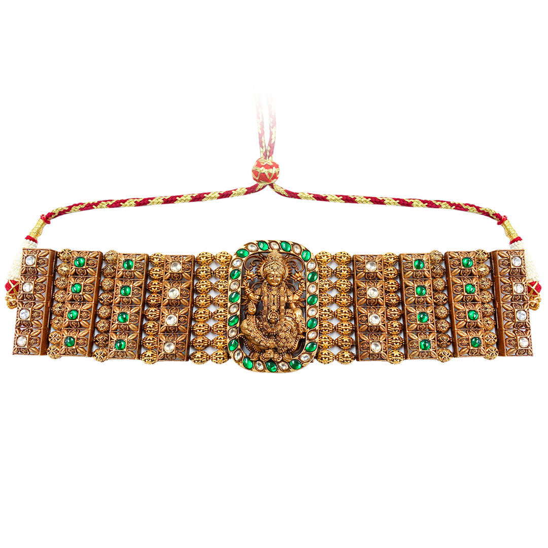 Silver 925 Shree Mahalakshmi Nakshi Choker