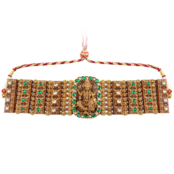 Silver 925 Shree Mahalakshmi Nakshi Choker