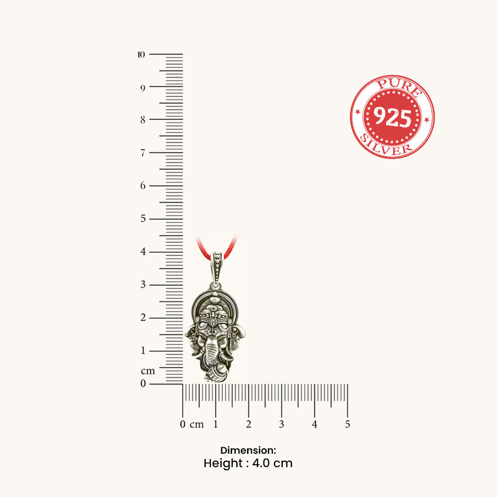Silver 925 Ganesha Pendant