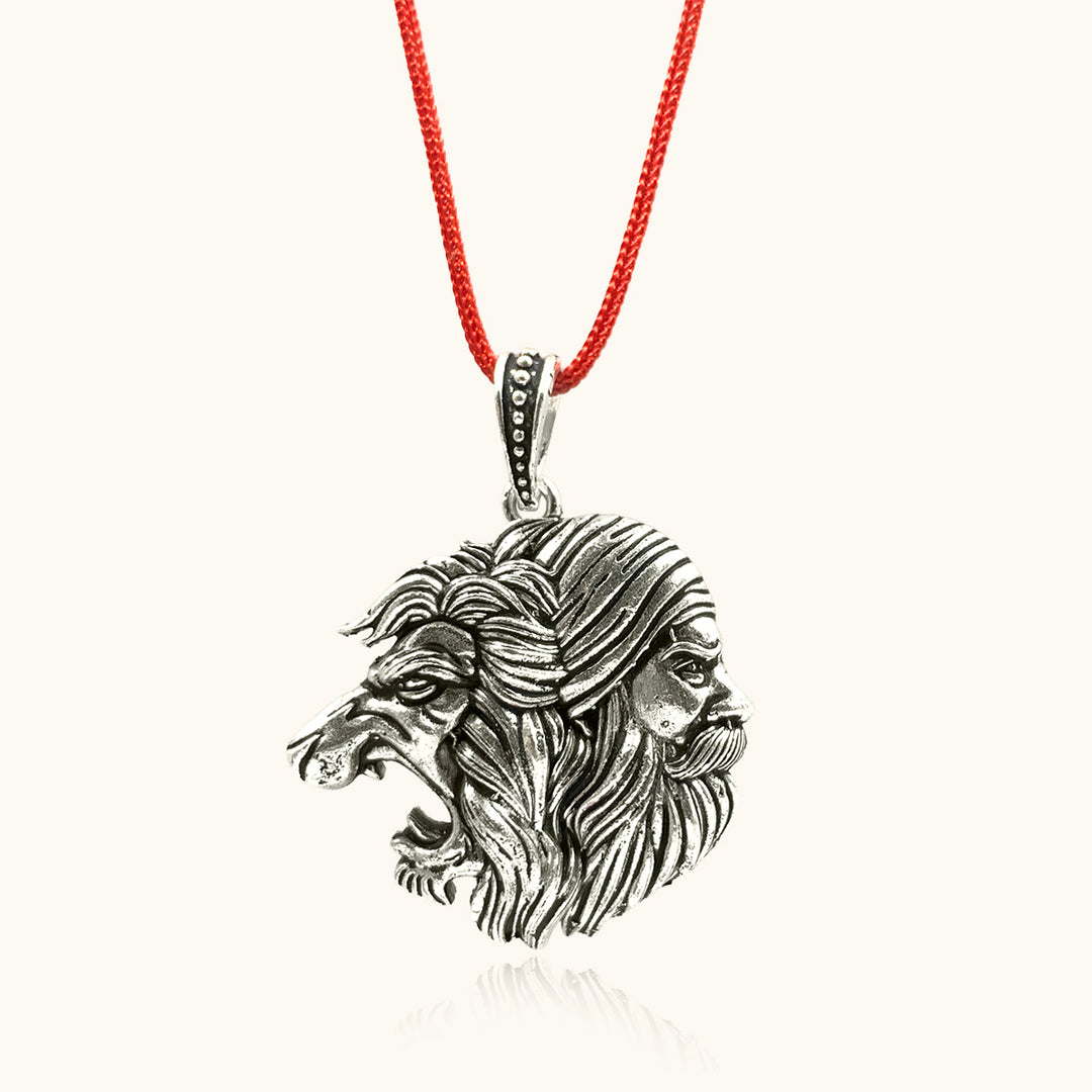 Silver Maratha King Shivaji Pendant