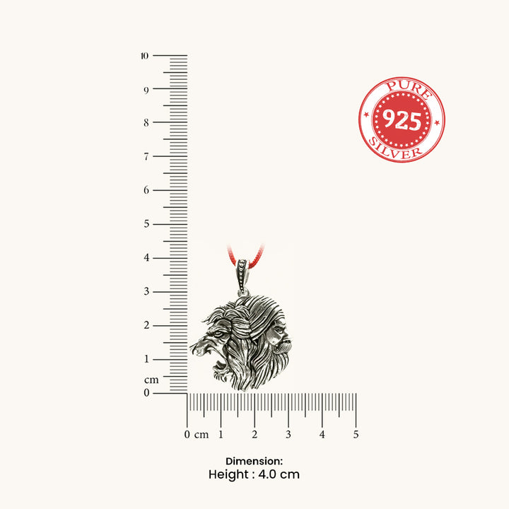 Silver Maratha King Shivaji Pendant