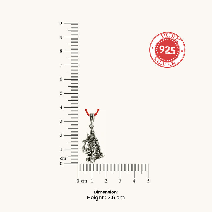 Silver 925 Divine Shiva Fusion Pendant