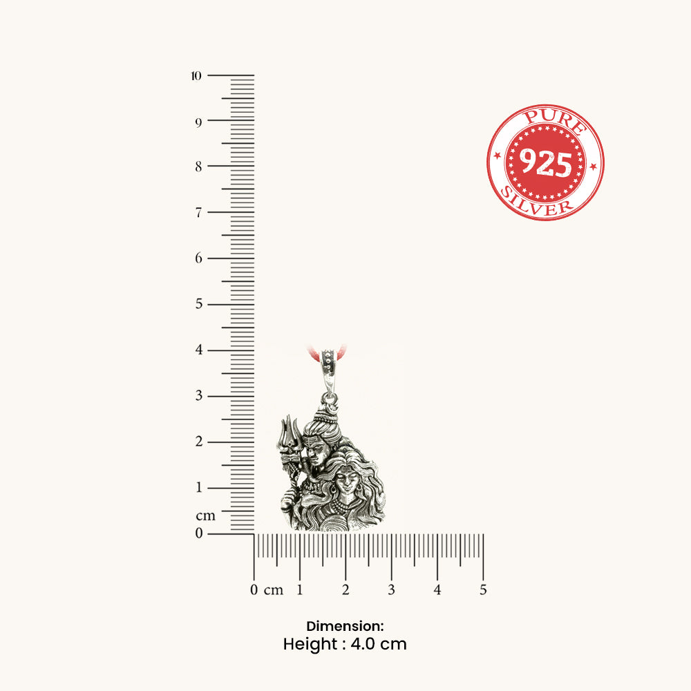 Silver 925 Gauri Shankar Pendant
