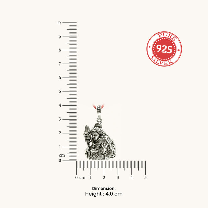 Silver 925 Gauri Shankar Pendant