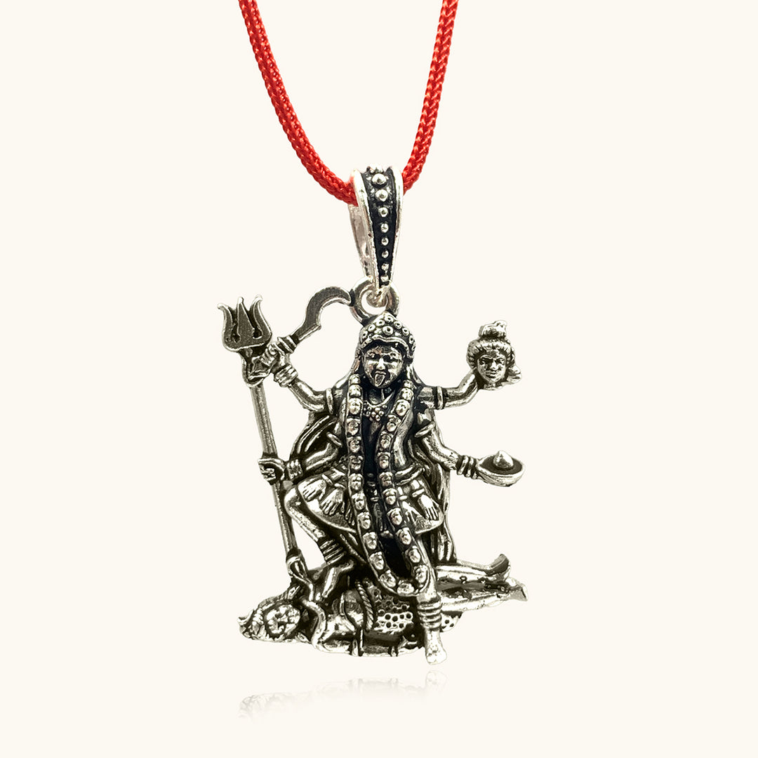 Silver Maa Kali Pendent