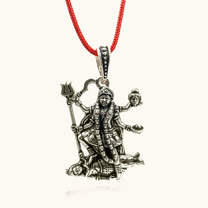 Silver Maa Kali Pendent