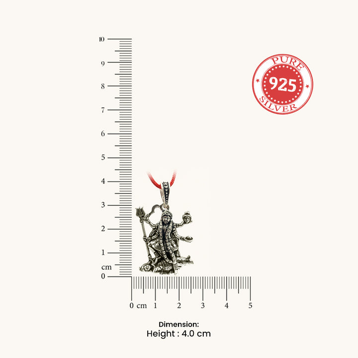 Silver Maa Kali Pendent