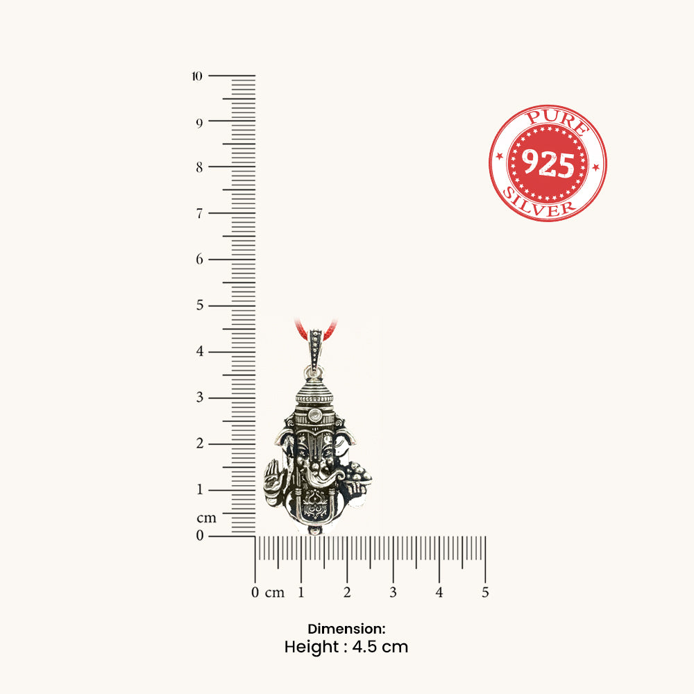 Divine Ganesha Silver 925 Pendant