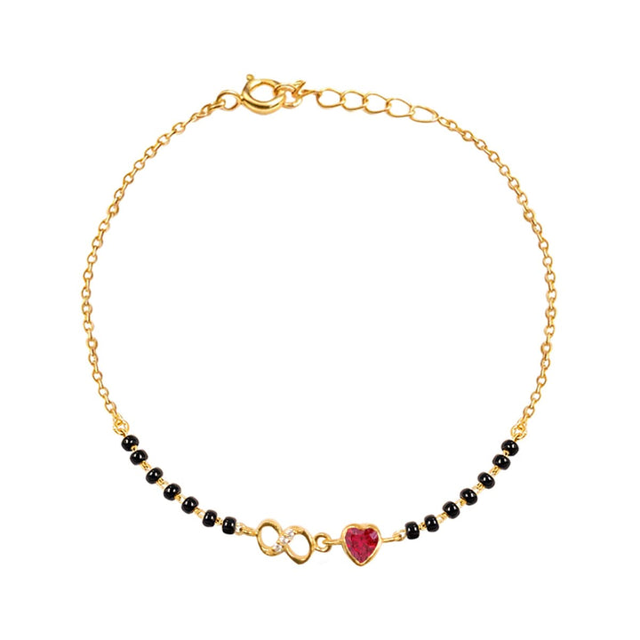 Infinity Heart Mangalsutra Bracelet