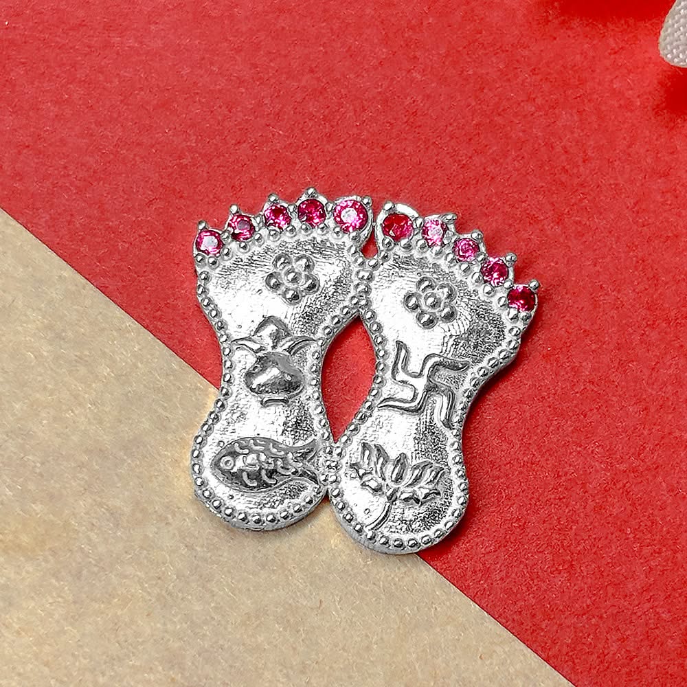 Pure 92.5 Silver Lakshmi Charan Paduka