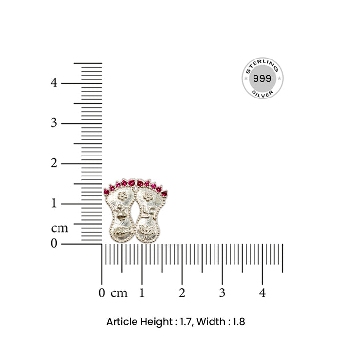 Pure 92.5 Silver Lakshmi Charan Paduka