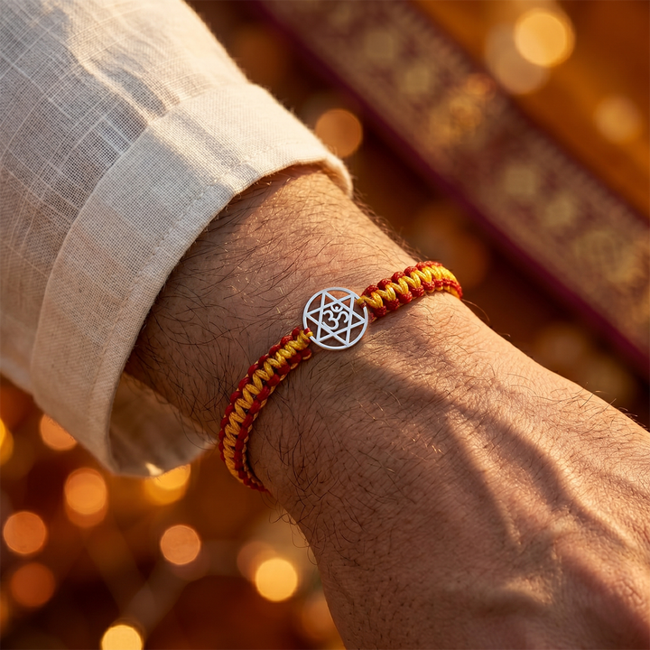 Unniyarcha 925 Pure Silver Om bracelet