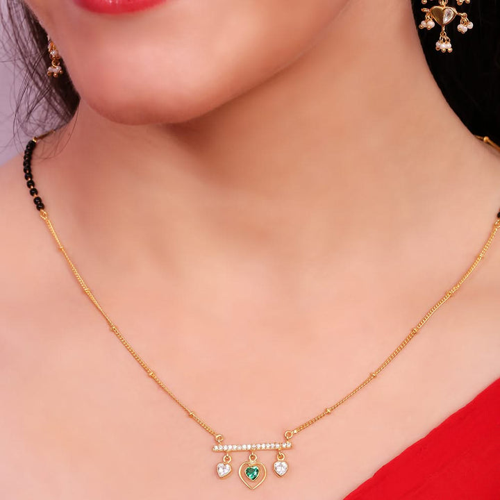 92.5 Sterling Silver Be Mine Mangalsutra Necklace