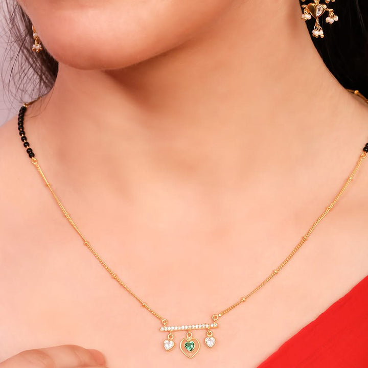 92.5 Sterling Silver Be Mine Mangalsutra Necklace