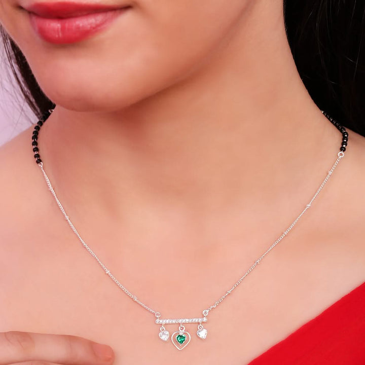 92.5 Sterling Silver Be Mine Mangalsutra Necklace