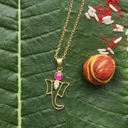 Silver 92.5 Ganesha Women's Necklace