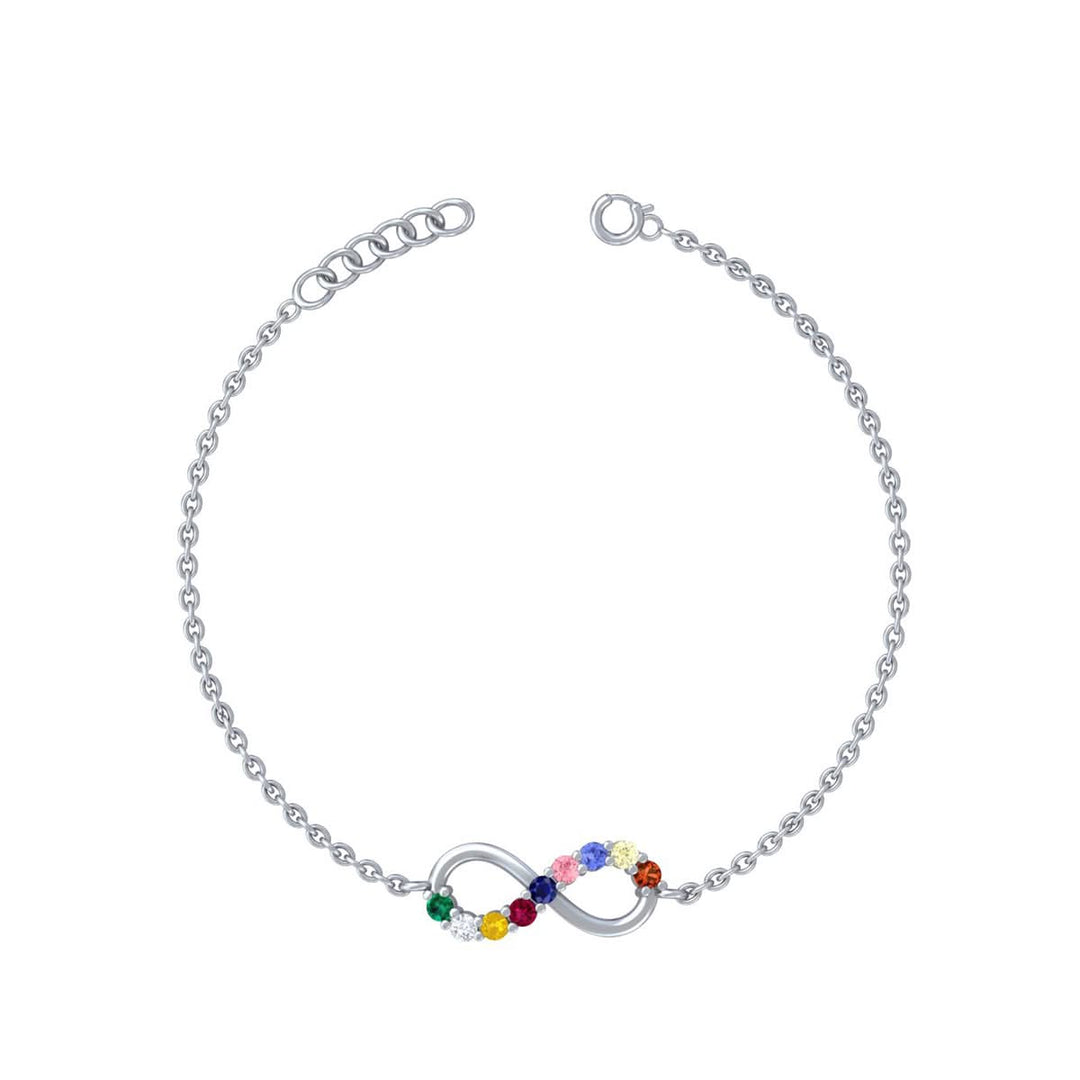 Navratna Infinity Bracelet