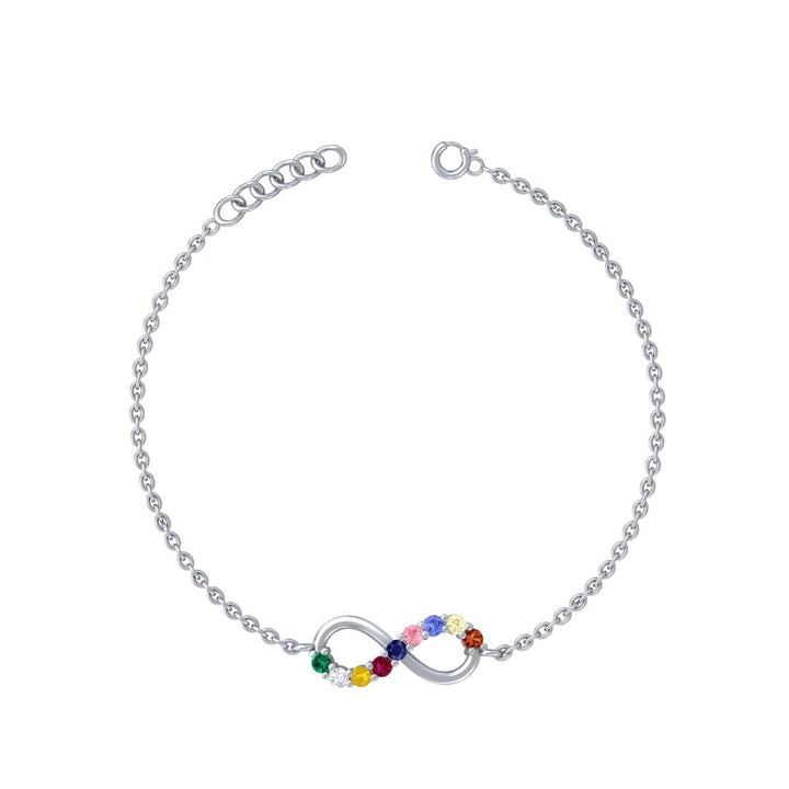 Navratna Infinity Bracelet