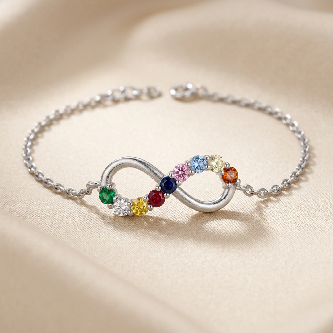 Navratna Infinity Bracelet