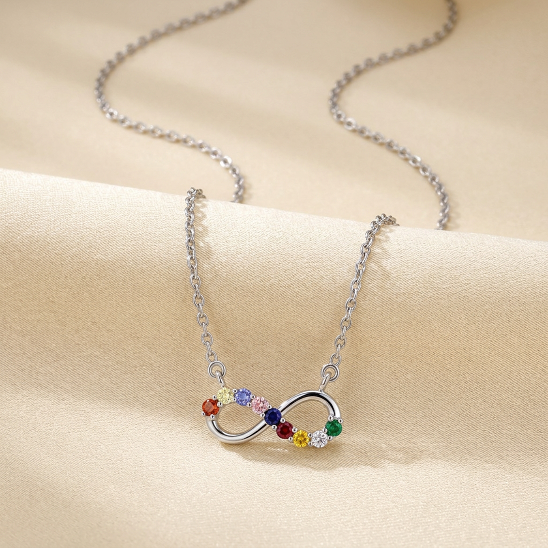 Navratna Infinity Necklace