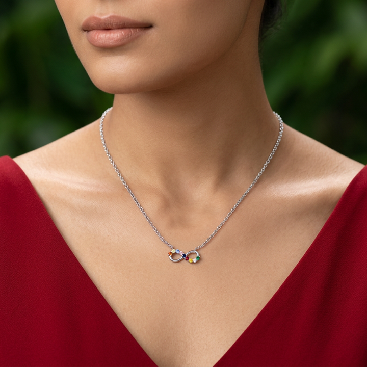 Navratna Infinity Necklace