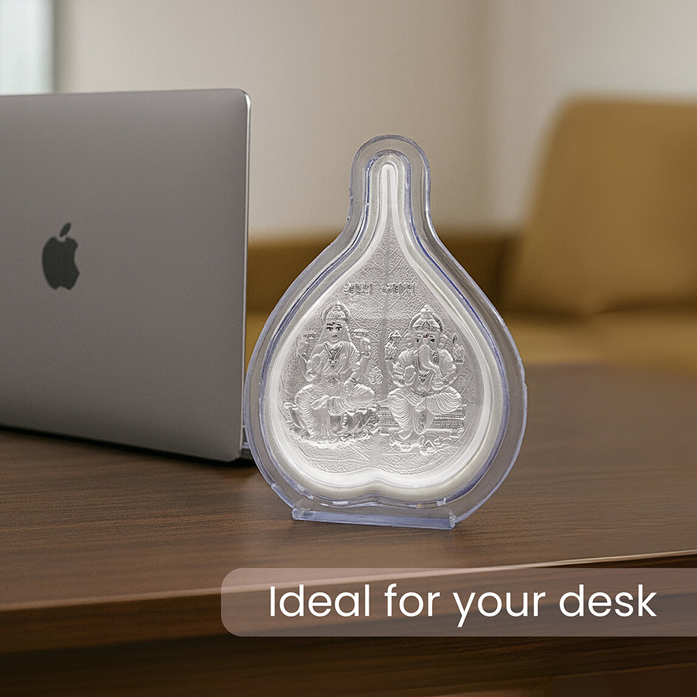 999 Pure Silver Betel Laxmi-Ganesha Keepsake