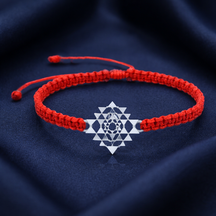 Unniyarcha 925 Pure Silver Laxmi Yantra Bracelet