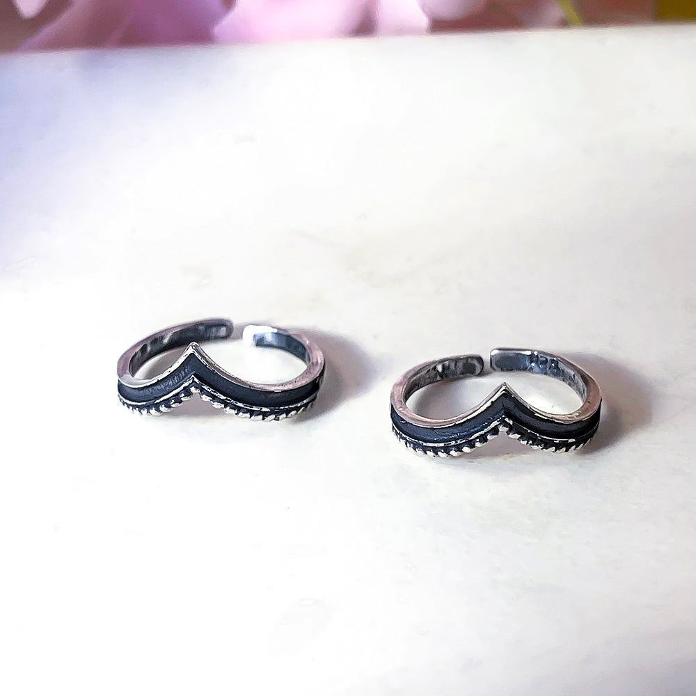 92.5 Sterling Silver BOHO Venki toe rings