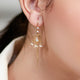 92.5 Sterling Silver Lotus Drop Sui Dhaga Earrings