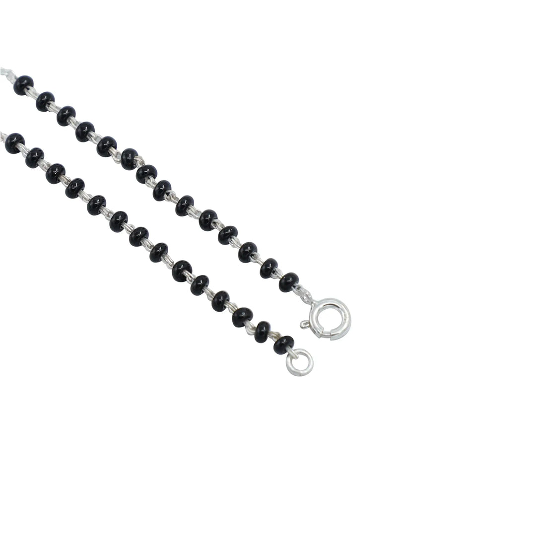 Luna Minimal Round Silver 92.5 Mangalsutra Necklace